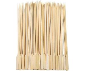 50 pcs Wooden Kebab Skewers Chicken Bamboo 18cm Paddle Skewers for Kebab BBQ Fruit Sticks & Burger Grilling, Cocktail Food Picks, Bamboo for Grilling, Wooden BBQ