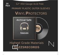 50 pcs x 12 Inch Outer Vinyl Record Sleeves Fits double and triple gatefold 450g Gauge Polythene plastic album lp covers Acid Free Vinyl Outer record sleeves polythene record sleeves 12 inch