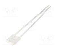 50 pcs x HELLERMANNTYTON - 111-85219 - Cable tie, double,with label, L: 205mm, W