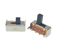 50 Pcs x SK12F14G4/G5/G6/G7 Panel PCB 3 Pin 2 Position 1P2T SPDT Slide Switch Side Knob 0.5A 50V DC(SK12F14G5)