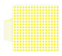 50 PCS Yellow Checkered Paper Napkins, Disposable Party Gingham Serviettes Luncheon Napkin Plaid Dinner Beverage Napkin for Picnic Baby & Bridal Shower Wedding Birthday Party Decorations (Yellow)