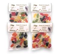 50 Personalised DIY Sweet Bag Wrappers 18th 21st 30th 40th 50th 60th 70th 80th Birthday Party Favours