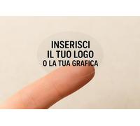 50 Personalised Sticky Labels with Writing, Logo or Image - Clear Stickers Custom Made for Business, Event or Personal Use (Oval)