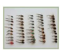 50 Pheasant Tail Nymphs, Mixed Sizes, Different Patterns, for fly fishing