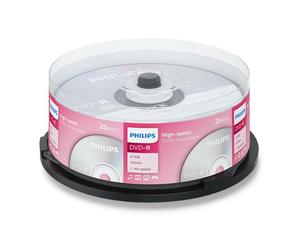 50 Philips DVD-R DVD - 50 Blank Recordable DVD Discs 16x 4.7GB 2 x 25 Packs