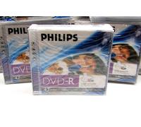 50 Philips DVD-R Recordable Disc 4.7 GB Data 1-16x Speed 120 Min Inkjet Printabl