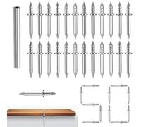 50-Piece Double-Headed Skirting Nails Set with Installation Tool for Secure and Seamless Wooden Furniture Assembly
