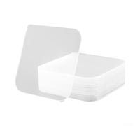 50-Piece for -Transparent Double-Sided Pads - Washable, Reusable, Strong Grip for Smooth Surfaces (Glass, Plastic, Metal)