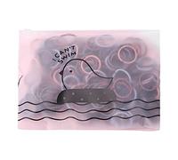 50 Piece Girls No Damage Elastic Hair Ties Set Soft Tiny Ponytail Holder Ropes Mini Seamless Toddler Headband Hairband Accessories (J, One Size)