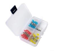 50 Piece Heat Shrink Wire Connector Set Featuring Sealed Welding Sleeve Design for 22 AWG to 10 AWG Wires, PE Material Tubing