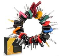 50-Piece Heavy Equipment Machine Ignition Key Set, for Cat for Caterpillar and Multiple Brands, Rust-Resistant Metal Keys with Wire Ring