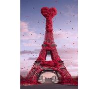 50 Piece Jigsaw Puzzles for Adults, Eiffel Tower Flower Classic Puzzle, 13.8x9.8 inch, Premium Interlocking No Dust, Family Indoor Activity