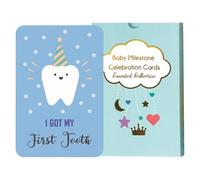 50-Piece Rainbow Milestone Announcement Set, Funny & Colorful Nursery Decor Signs, Photo Props for Monthly Growth, Whimsical Keepsake Cards for Boys & Girls