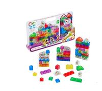 50-Piece Sensory Building Blocks Set, Colorful Water Bead-Filled Blocks, Educational STEM Toy for Toddlers with Storage Case