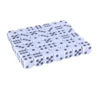 50 Pieces 16mm Round Entertainment Dice for Kids 6-Sided Acrylic Learning Dice Set
