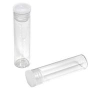 50 pieces 50 x Ø12 mm, clear, flat bottom glasses, laboratory glasses, flat bottom glasses with lamellar plugs