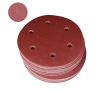 50 Pieces 9 Inch Aluminum Sanding Discs 6 Hole Design For Professional Plasterboard Grinding And Surfaces Preparation Hook & Loop Abrasive Sandpaper Sheets