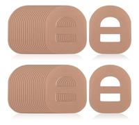 50 Pieces Adhesive Patches for Omnipod Pre-Cut Waterproof Shower Tape Split Back Long Fixing for Your Glucose Monitor Sensor
