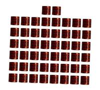 50 Pieces Aluminum Pigeon Leg Rings, Numbered, Reusable Identification Management Tool, Poultry Farming Supplies, Small Birds, brown