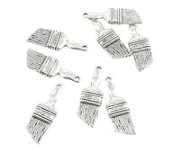 50 Pieces Antique Silver Tone Jewellery Charms Crafts Arts Making Beading D5DS0P Paint Brush