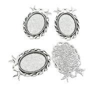 50 Pieces Antique Silver Tone Jewellery Charms Crafts Arts Making Beading S7YH9P Peace Bird Pigeon Cabochon Blank