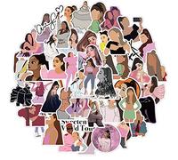 50 Pieces Ariana Grande Singer Stickers Waterproof Laptop Phone Skateboard Notebook Motorcycle Computer Phone Toy Kids Sticker