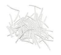 50 Pieces Beading Tube Beads Smooth Tube Finding Jewelry Making DIY Silvery, 20x2mm