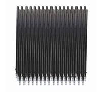 50 Pieces Blue Ink Erasable Gel Pen Refills Fine Point 0.5mm Replacement Refills for Erasable Pens Smooth Writing Office School Supplies Stationery (Black)