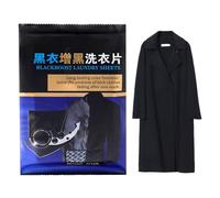 50 Pieces Delicate Durable Portable Black Dye for Clothes, Washing Tablets and Fabric Sheets, for Home School Hotel Travel Jeans Linen Wool