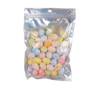 50 Pieces Easter Foam Eggseaster Artificial Eggs for Home Home Garden Decor Crafts White Egg Spots 2x2.5 cm