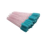 50 Pieces Eyelash Brush Valentine's Day Sweet Bristle Applicator Eyebrow Tweezer False Eyelashes Clip Brow Brushes Dark Green 21
