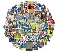 50 Pieces Fallout Game Stickers Luggage Waterproof Skateboard Portable Phone Wall Guitar PVC DIY Cartoon Graffiti Toy Stickers