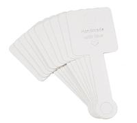 50-Pieces Foldable Adhesive Cards Multipurpose Labels Display Cards for Jewelry Handmade and Exhibitions Product Labeling Stickers