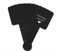 50-Pieces Foldable Adhesive Cards Multipurpose Labels Display Cards for Jewelry Handmade and Exhibitions Product Labeling Stickers