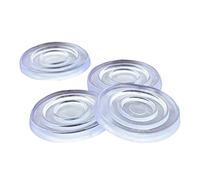 50 Pieces Glass Table Top Anti Slip Pads Clear Glass Table Top Bumpers Glass Table Top Suction Pad Soft Rubber Bumper Pads, 24 x 2.8mm