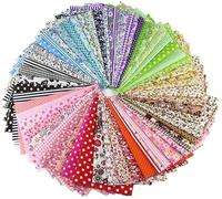 50 Pieces/Hole, 20 cm x 20 cm, no Repetition Design, Printed Cotton Fabric for Patchwork, Sewing Cloths for Patchwork, Quilting, Squares and Useful