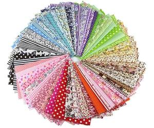 50 Pieces/Hole, 20 cm x 20 cm, no Repetition Design, Printed Cotton Fabric for Patchwork, Sewing Cloths for Patchwork, Quilting, Squares and Useful
