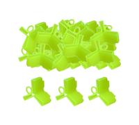 50 Pieces Hooks Cap Fluorescent Yellow Protection Portable Treble Hook Case, 0.9x1.2x0.38cm