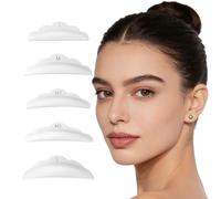 50 Pieces Lash Lift Pads Rods, Silicone Eyelashes Lift Shields Reusable Eyelashes Perming Curler Rods Eyelash Separator Tools for Eyelash Curling Extension White 5 Sizes