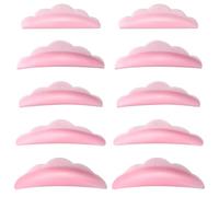 50 Pieces Lash Lift Rods, Silicone Pads Eyelash Shields for Perm Curls Kits, Silicone Eyelash Pads for Eyelashes Makeup Tool,5 Sizes S/M/M1/M2/L,Reusable Lash Lifting Pads Pink Eyelash Curler Supplies