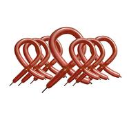 50 pieces Long Magic Balloons DIY Modelling Twisting Balloon Animals 260Q Plain Latex Party Balloons for Birthday Party Christmas Decorations Brown Color