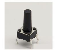 50 pieces/lot 6x6x12MM 4PIN G95 Tactile Button Switch Direct Self-Reset DIP Top Copper