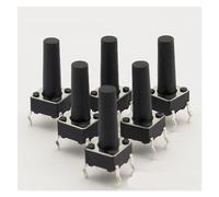 50 pieces/lot 6x6x14MM 4PIN G97 Tactile Button Switch Direct Self-Reset DIP Top Copper