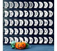 50 Pieces Makeup and Tattoo Stencils for Kids & Adults - Reusable Face Stencils for Halloween, Party, Carnival and Creative Body Art