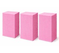 50 Pieces Microfiber Cloths Cleaning Cloth Polishing Cloth Pink