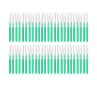 50 Pieces Micros Eyebrow Spoolie Brush With Caps Brow Lamination Tool Eyelash Brush Multifunctional Micros Lash Comb