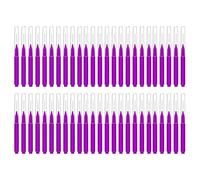 50 Pieces Micros Eyebrow Spoolie Brush With Caps Brow Lamination Tool Eyelash Brush Multifunctional Micros Lash Comb Brow Lamination