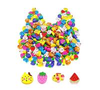 50 Pieces Mini Erasers for Students,Small Pencil Erasers,Novelty Animal Eraser,Fruit Eraser Cute Small Erasersfor Students Homework School Classroom Rewards Prizes Party Favors (Multi-Style)