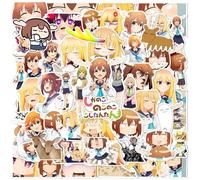 50 Pieces My Deer Friend Nokotan Stickers Car Laptop Phone Guitar Skateboard Motorcycle Bicycle Guitar Anime Stickers Set Vinyl Waterproof Aesthetic Stickers for Teenagers Children Adults