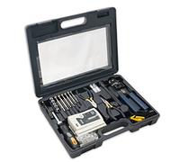 50 Pieces Network Tool Repair Kit, Ethernet LAN Cable Tester Computer Maintenance Coax Crimper Tool for RJ-45/11/12 Cat5/5e with Connector Accessories and Socket Set